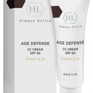 קרם CC מדיום SPF50 מסדרת אייג' דיפנס -  HL